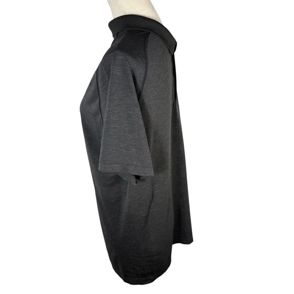 Lululemon Men’s Graphite Grey Metal Vent Tech Polo Shirt - Picture 5 of 6